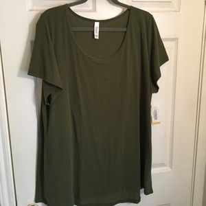 LuLaRoe Olive Green SOLID Classic Tee